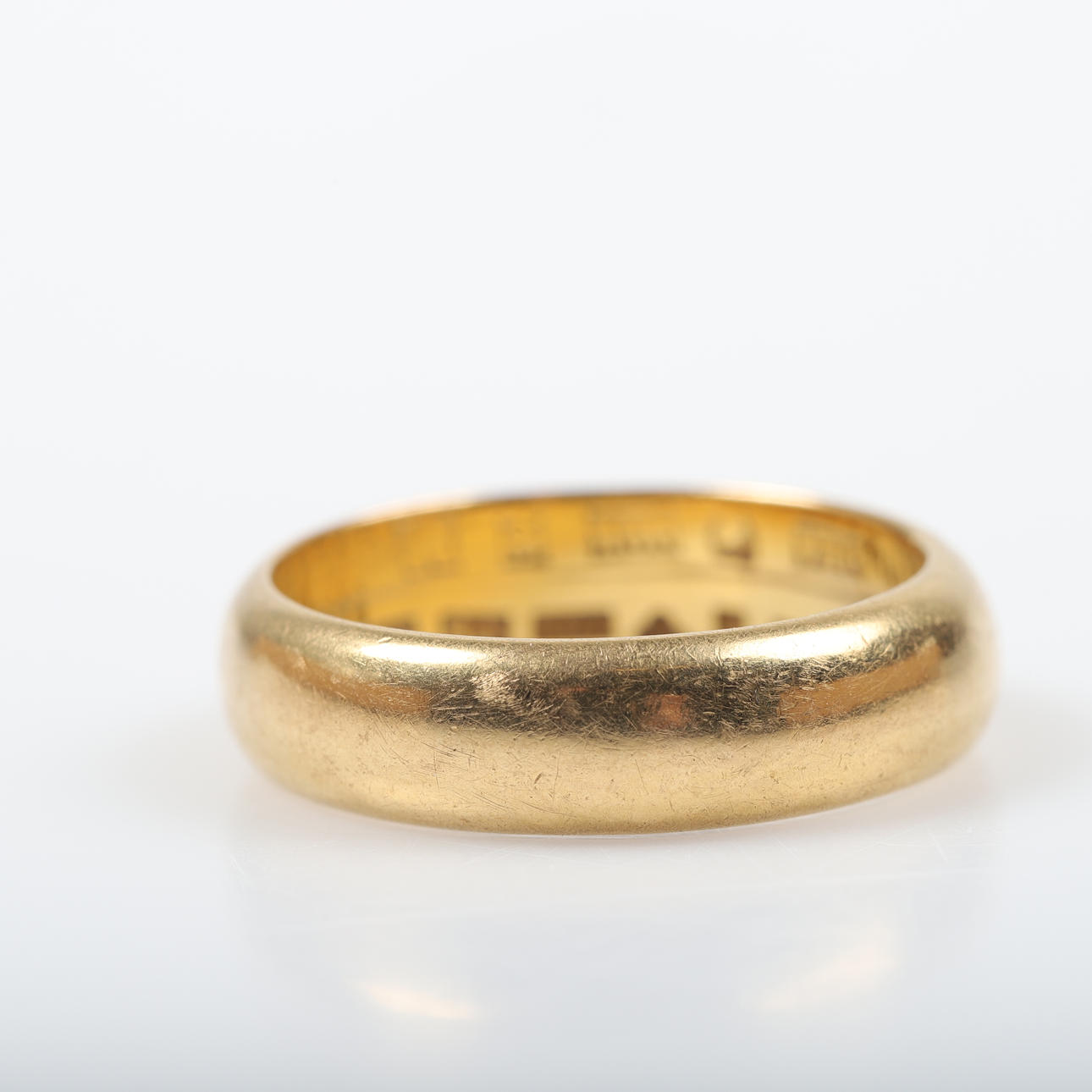 ALLIANSRING, 18 K guld.