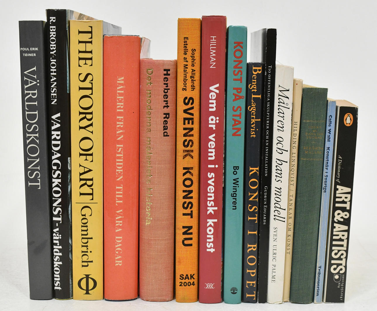 Kunstbøger. Svenske kunstnere, verdenskunst. 15 bind.