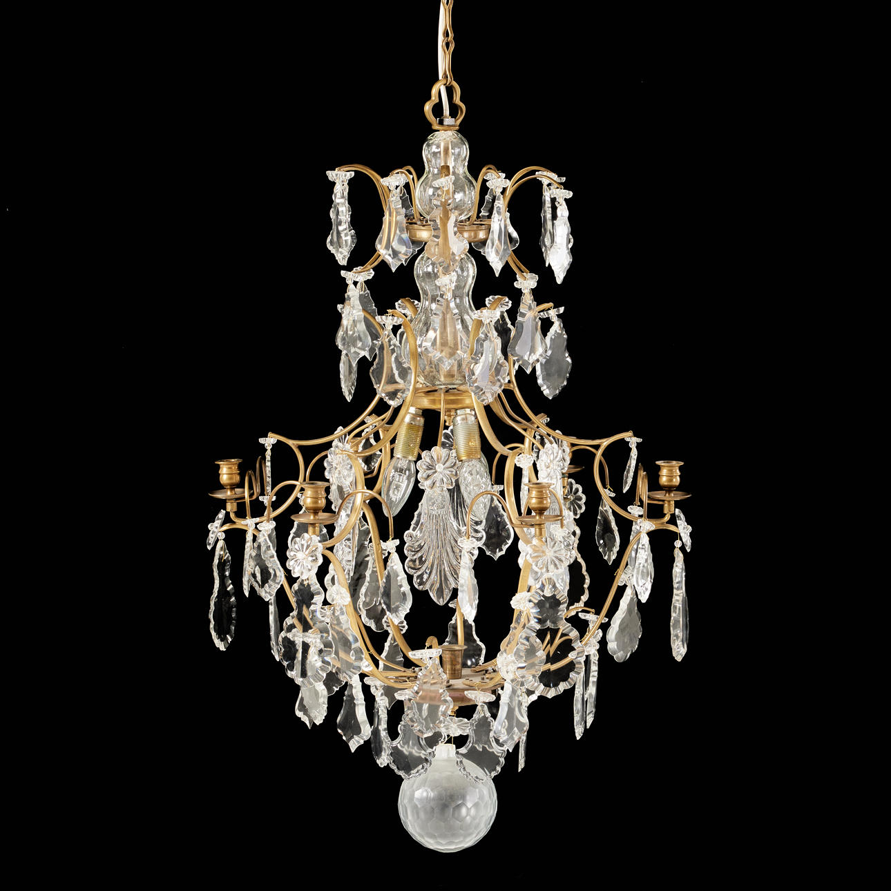 CHANDELIER, contemporary, late baroque style.