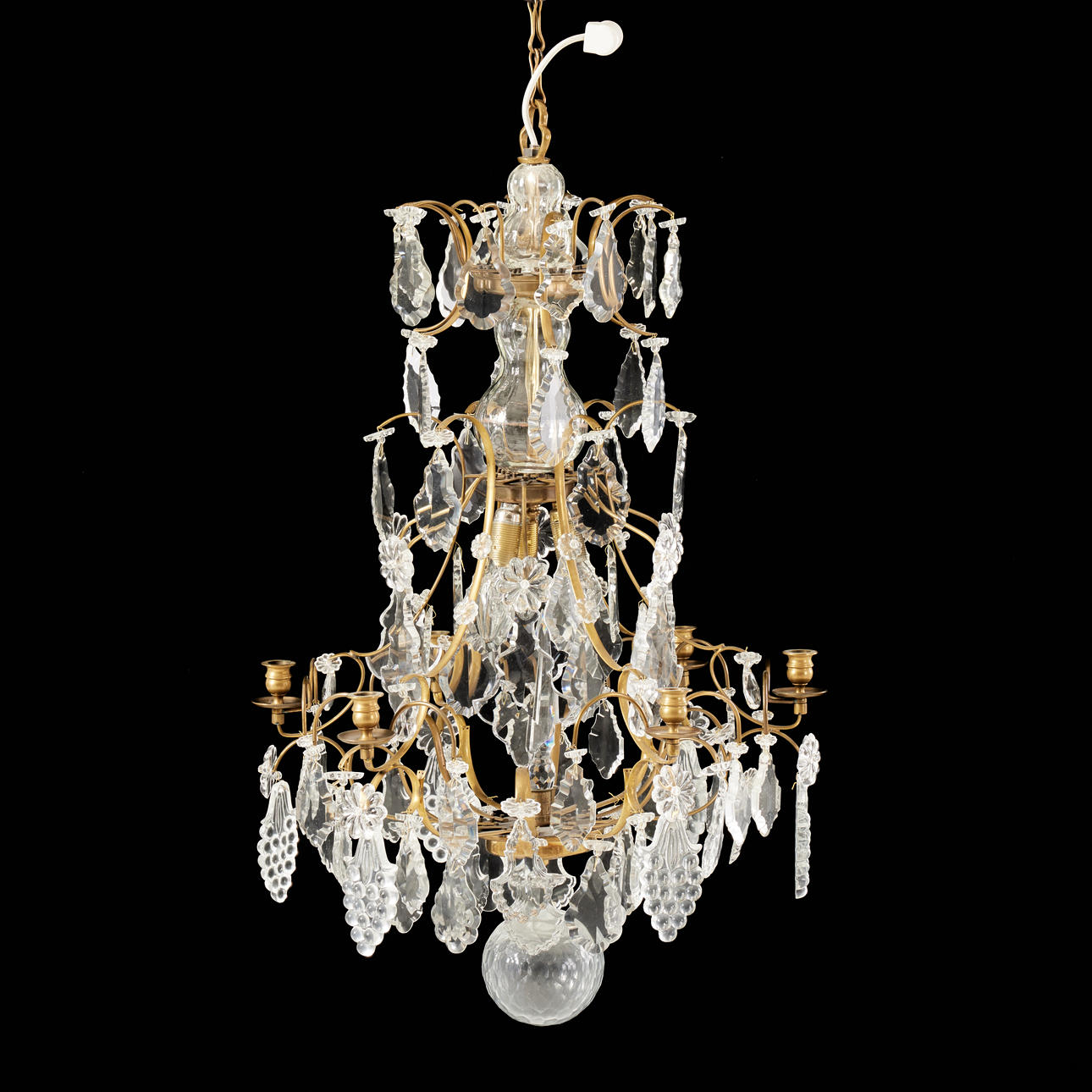 LJUSKRONA, för 6 ljus, senbarockstil.