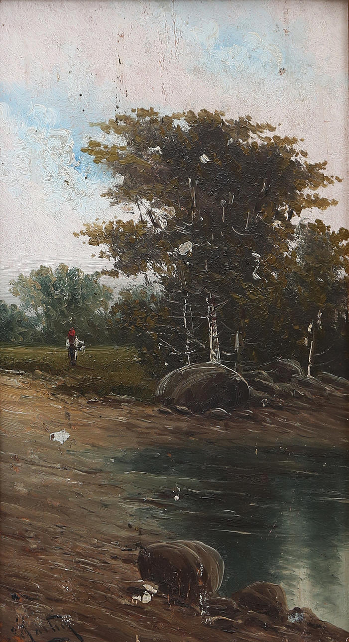 SPANISH SCHOOL, 20TH CENTURY. Landskab.