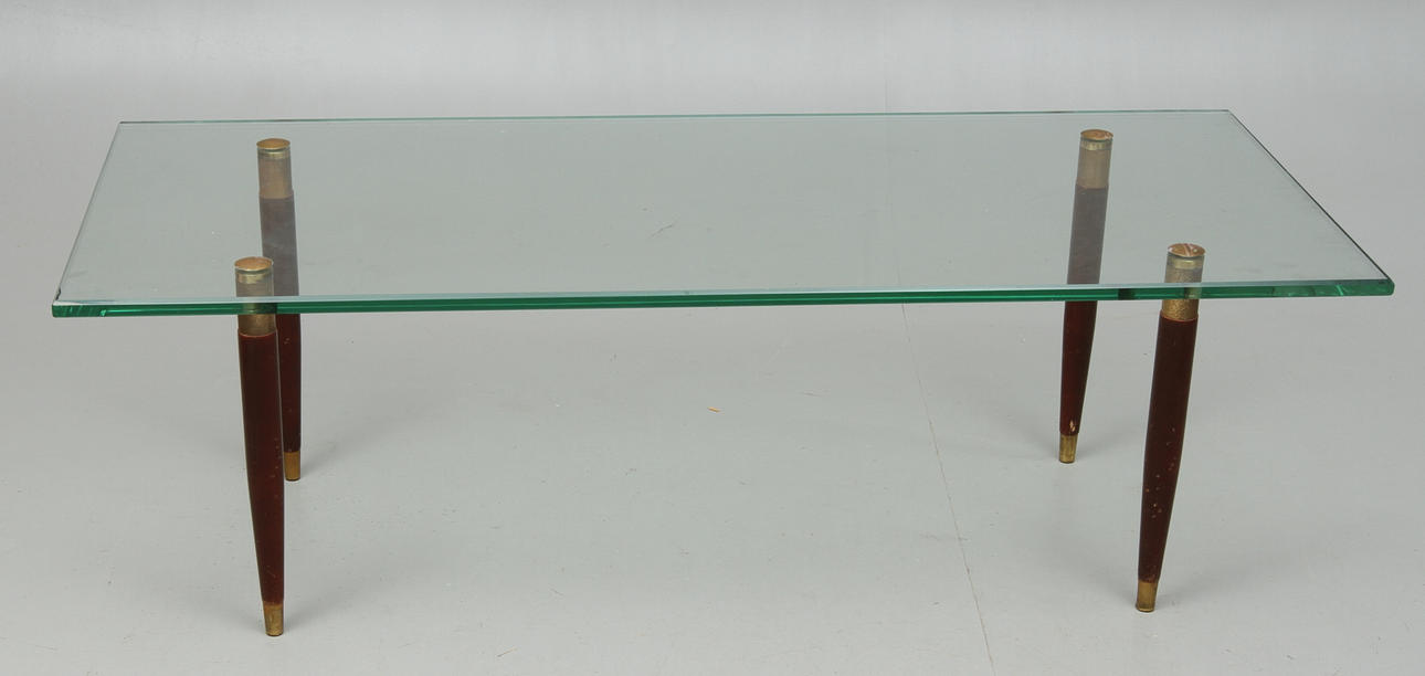 SOFFBORD, glasskiva, 1950/60-tal.