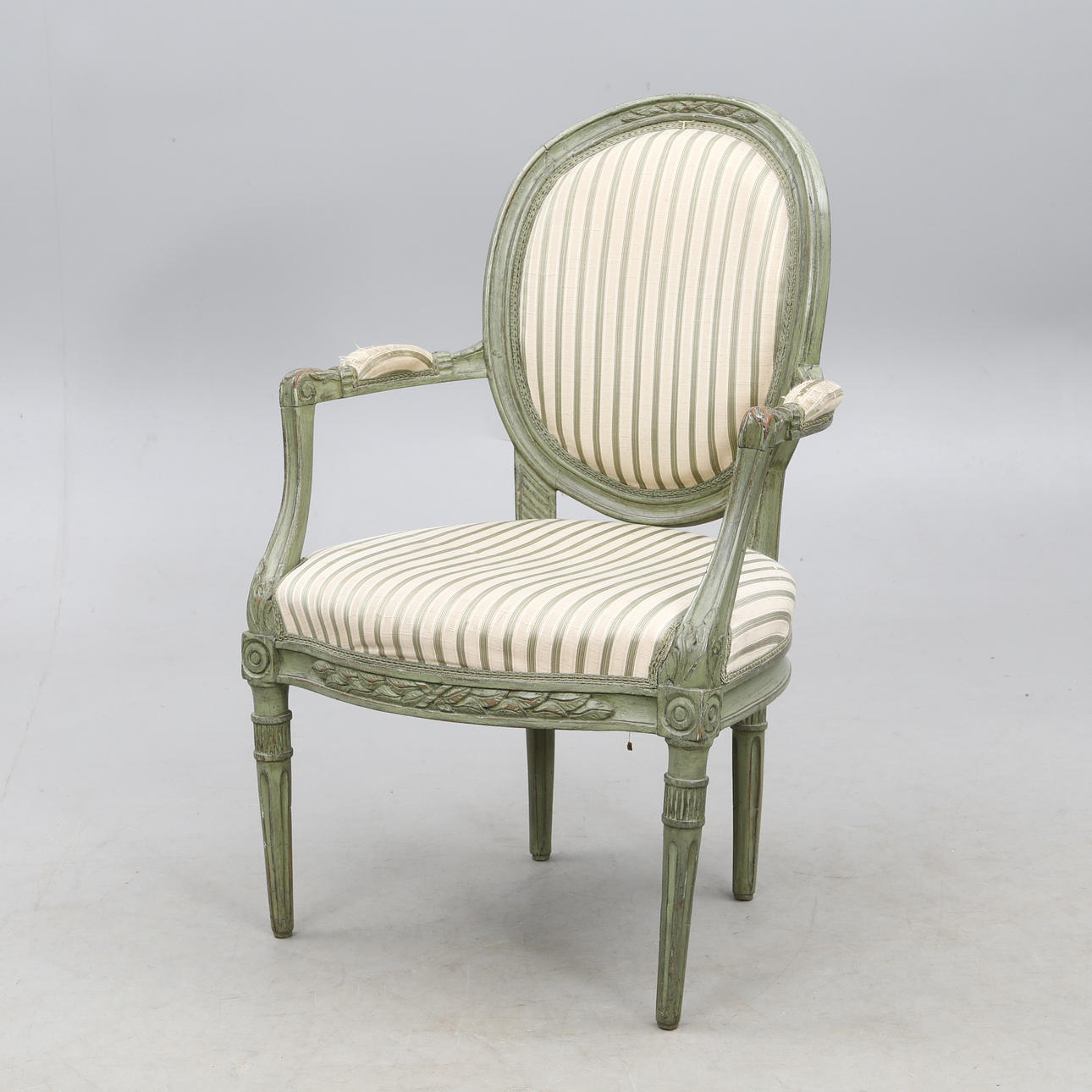 KARMSTOL, gustaviansk, 1700-tal.