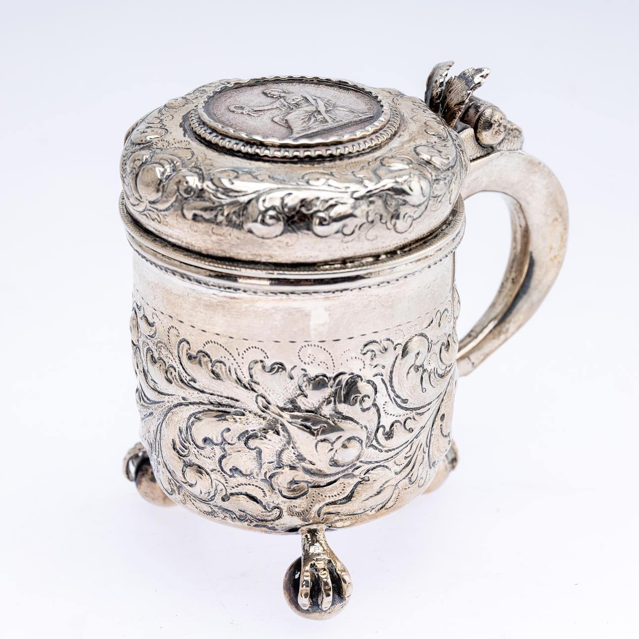 Small tanker, silver, Denmark, 1732/1749.