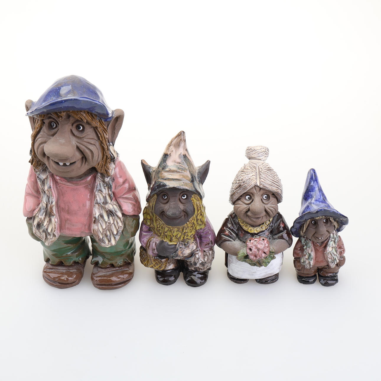 FIGURITAS, trolls, 4 piezas.