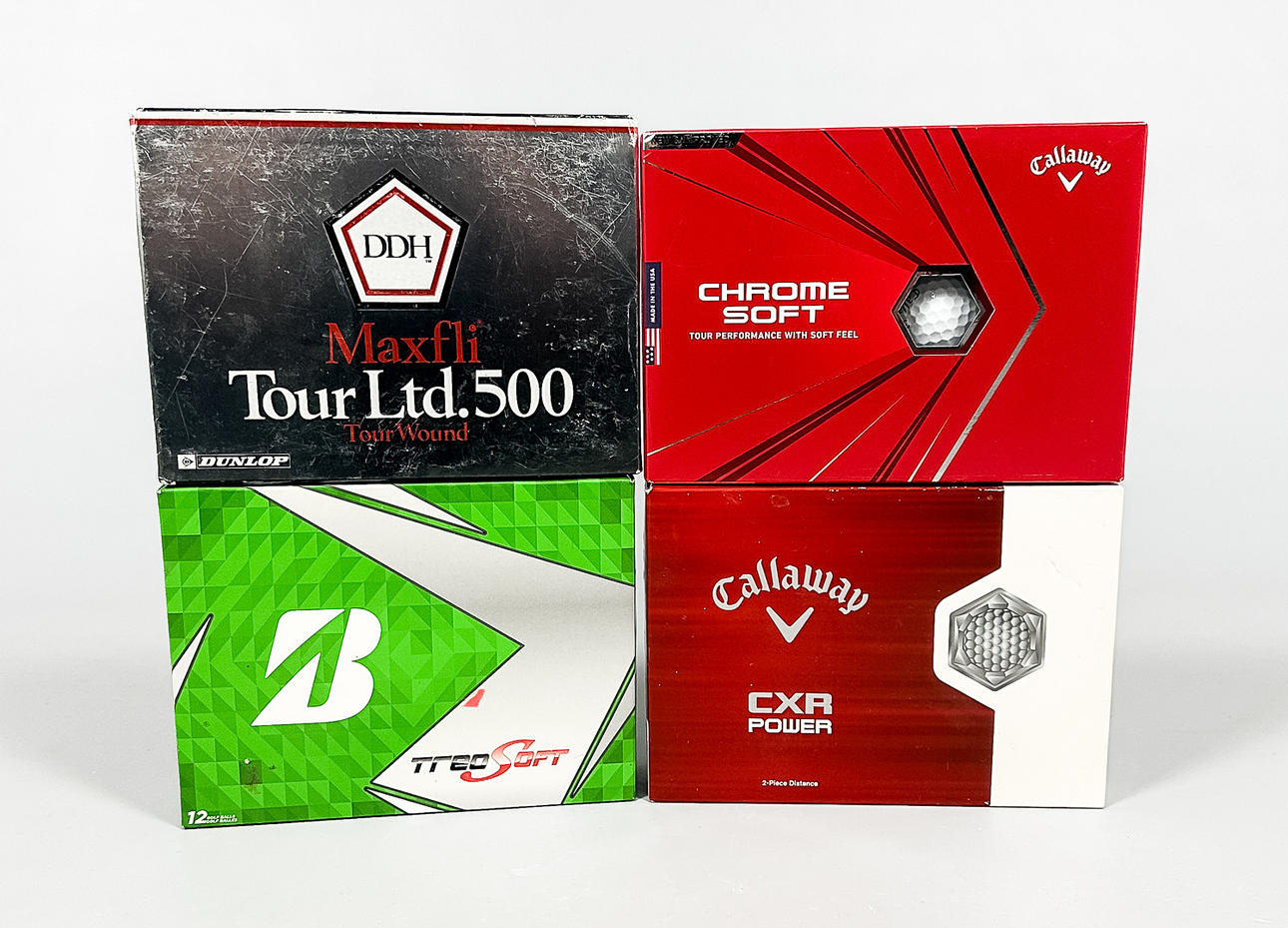 GOLFBOLDE, 4 kasser á 12 bolde hver, Callaway inkl.