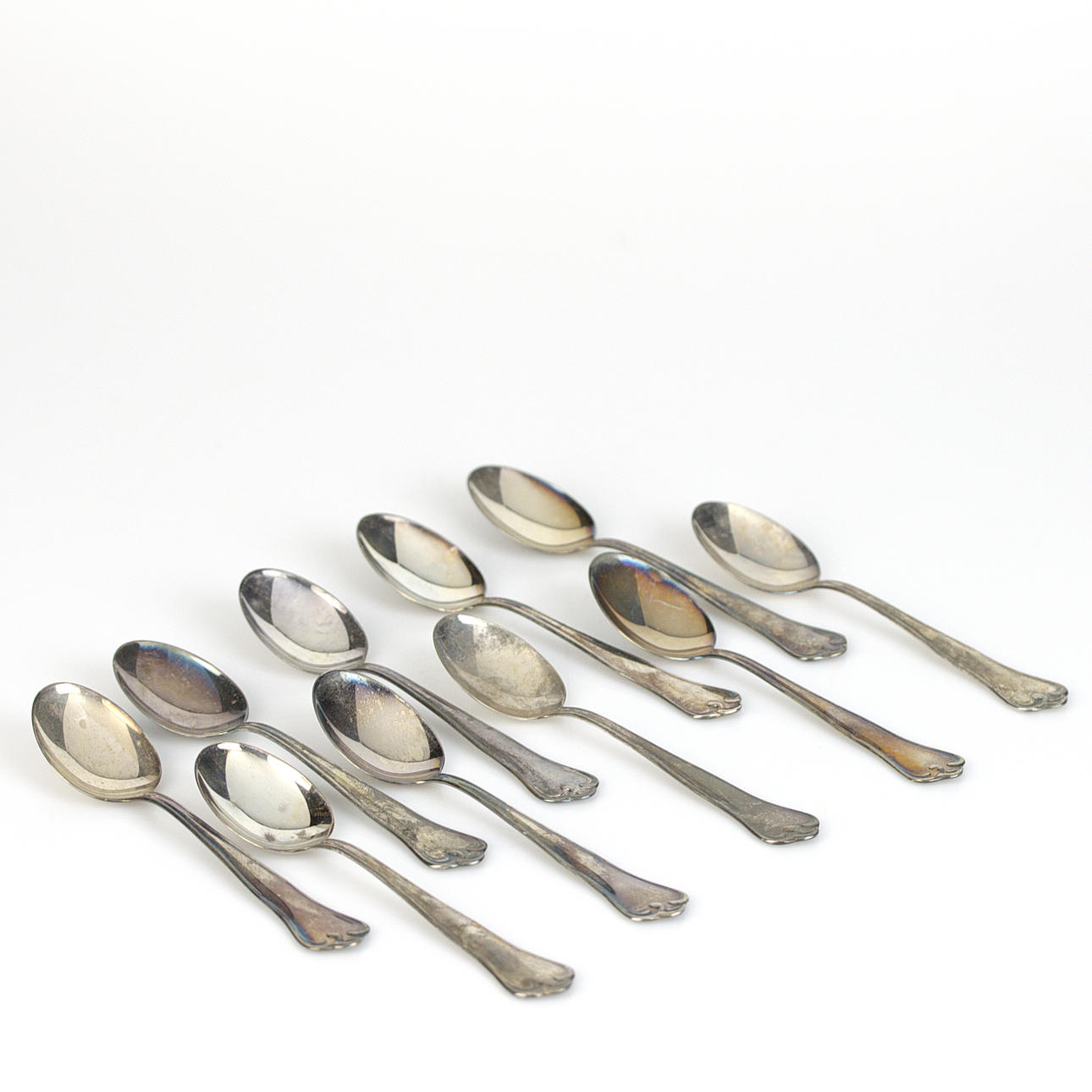 COFFEE SPOONS, 10 pcs. silver, MEMA, Eskilstuna 2000.