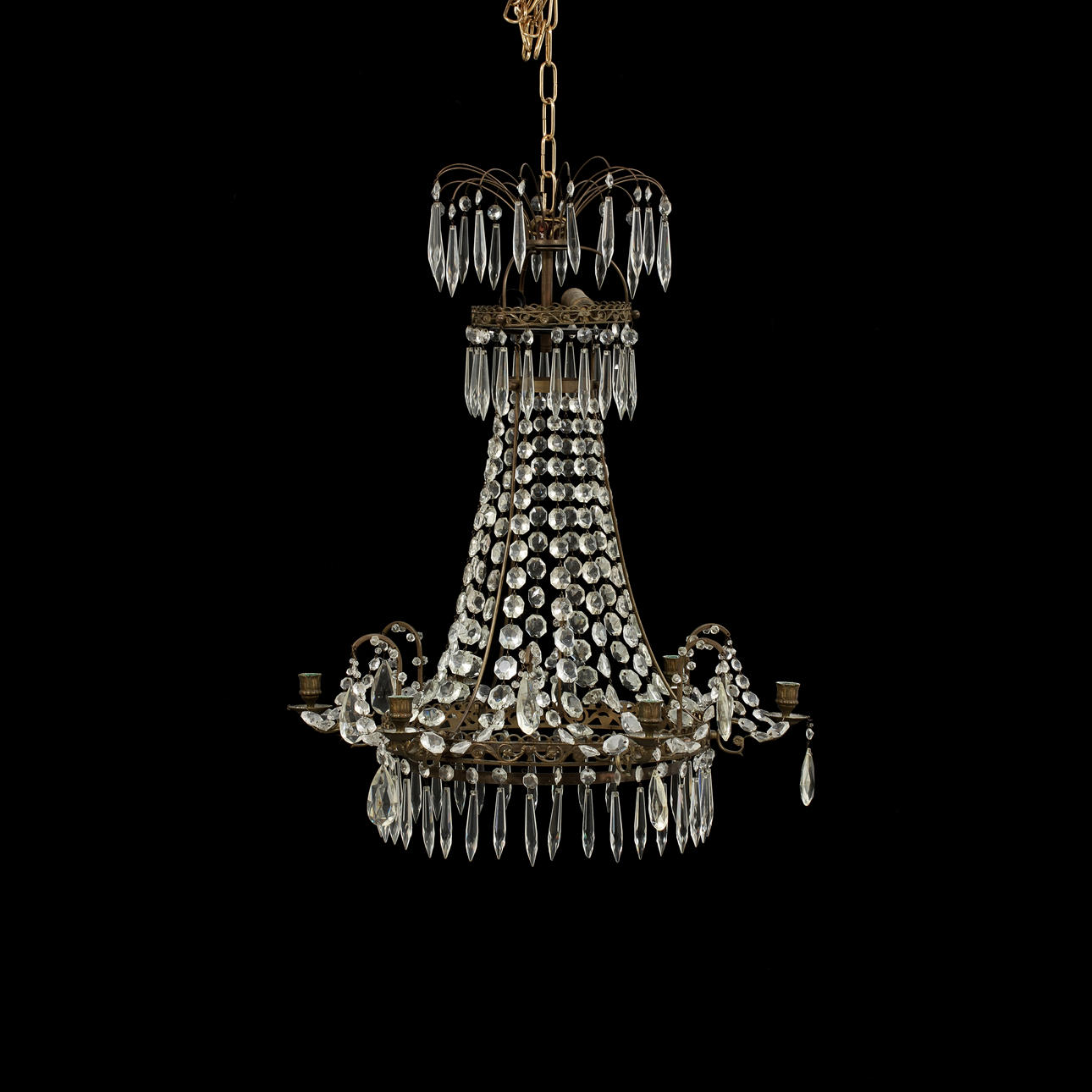 LJUSKRONA, 1900-tal, höjd 70 cm.