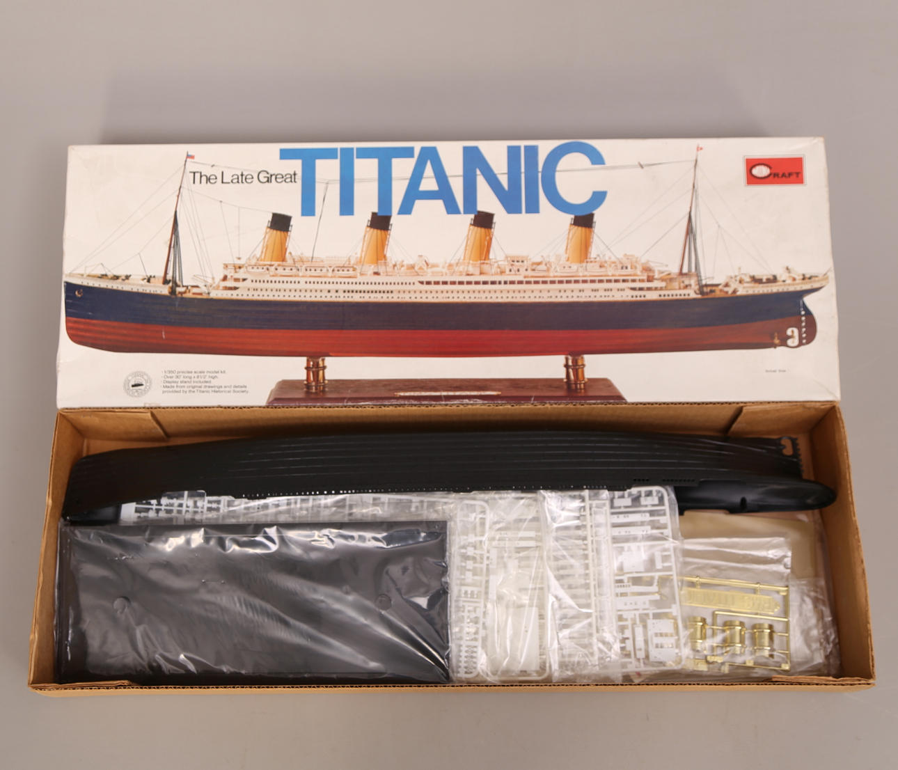 BYGGSATS, plast, TITANIC, Craft - USA, skala 1:350, 1980-tal.