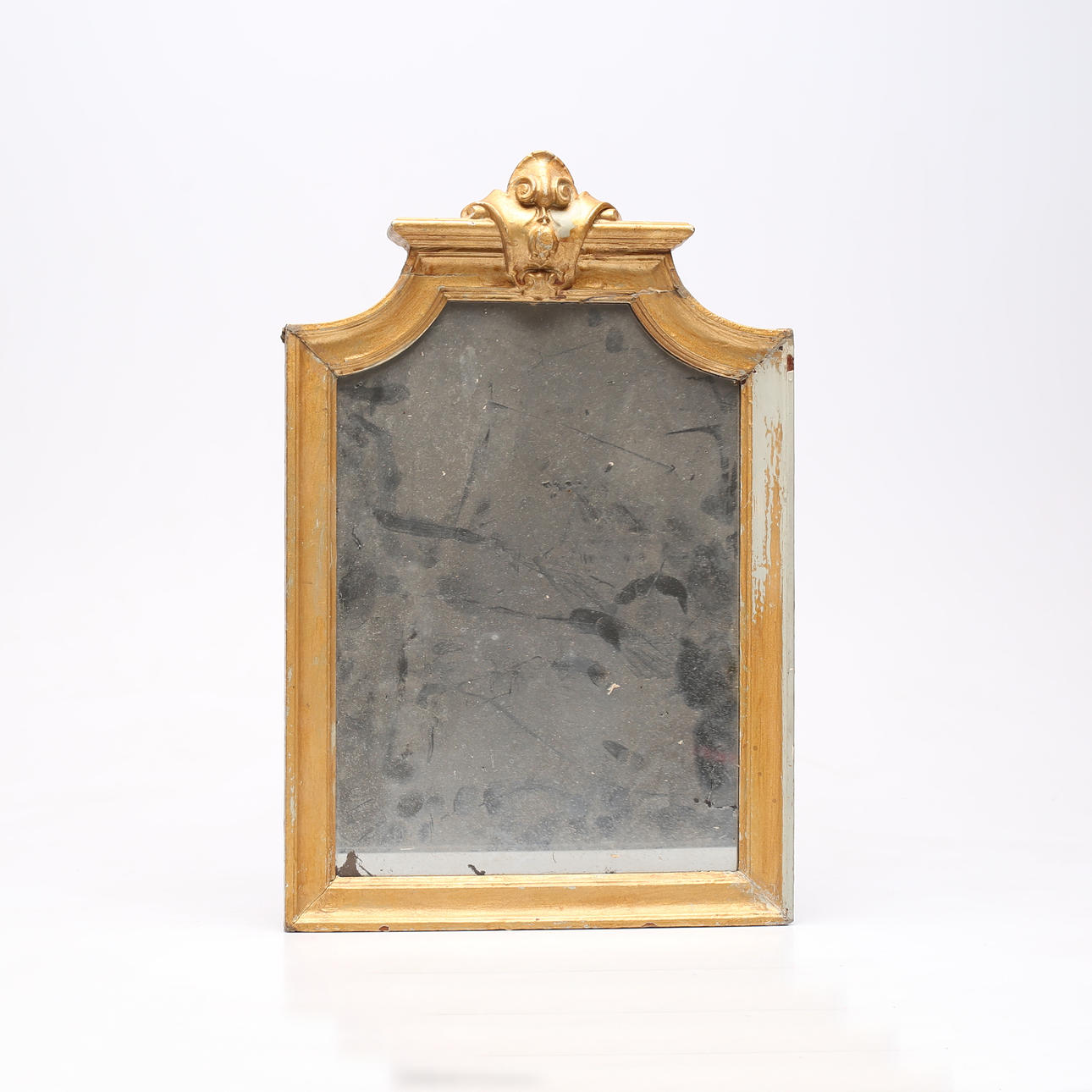 A 19th century painted mirror.