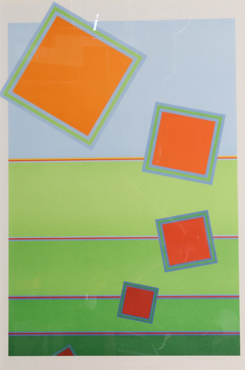 PETER FREUDENTHAL. "Dityramb", silkscreen.