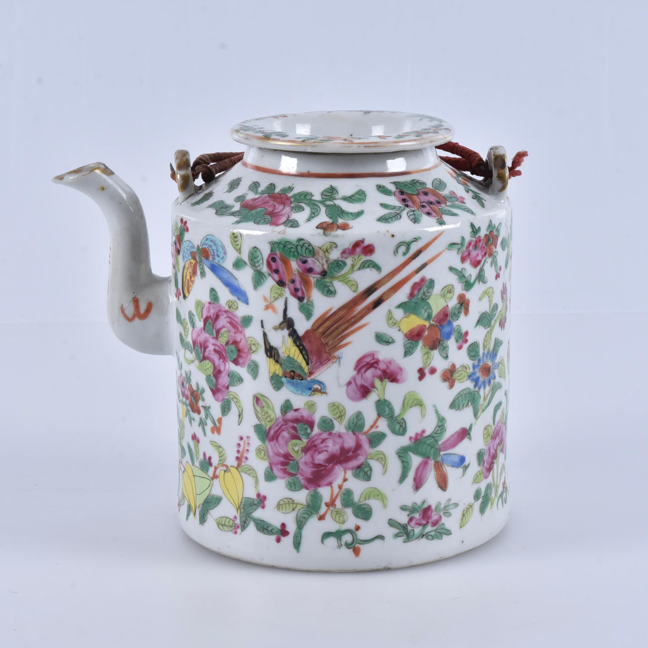 TEAPOT, porcelain, Guangzhou, China.
