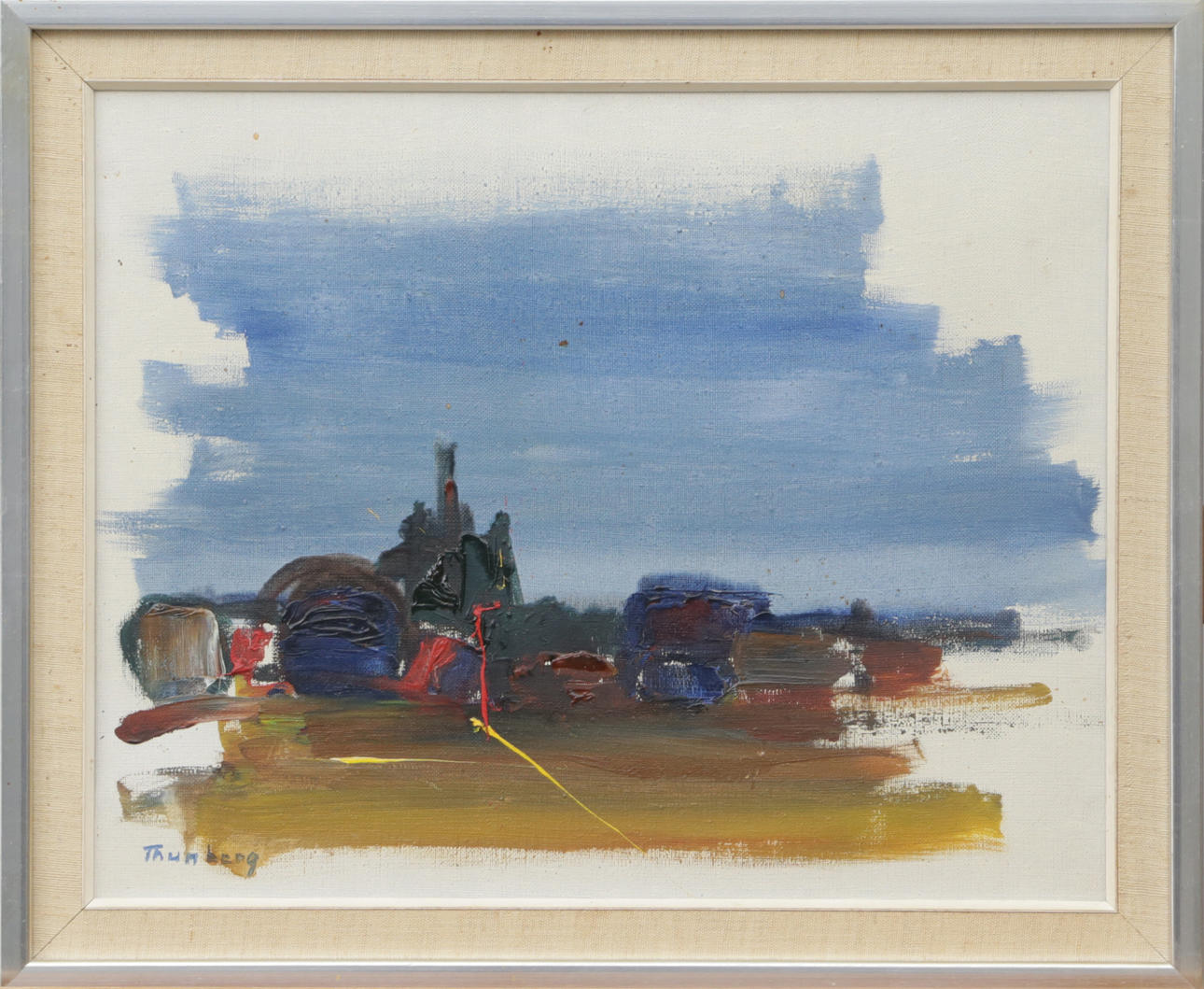 TORSTEN THUNBERG. OIL, on canvas, signed.