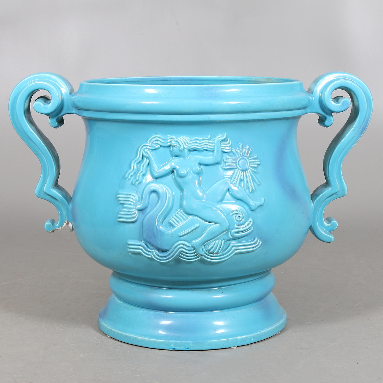 TERASSURNA, fajans, Art Deco, tillskriven Ivar Jonsson, Gefle Porslinsfabrik, 1930-tal.