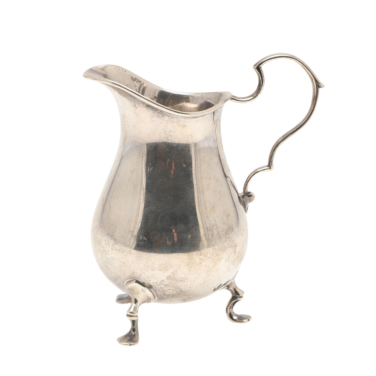 EIN KONTINENTALES SILBERNES MILCHKÄNNCHEN.