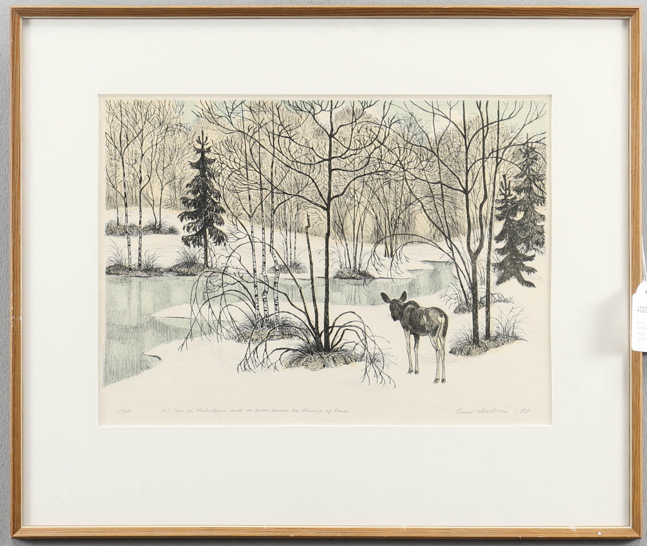 OMAR ANDREEN lithograph 1/160, signed -70.