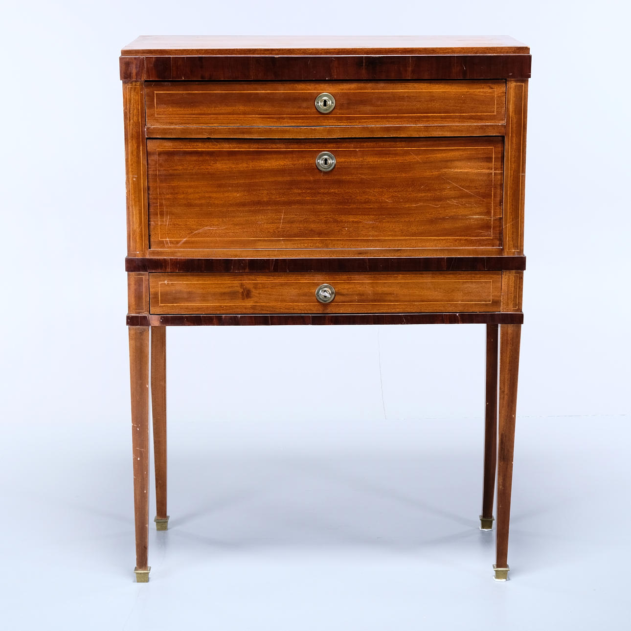 SEKRETÄR, sengustaviansk, 1800-tal.