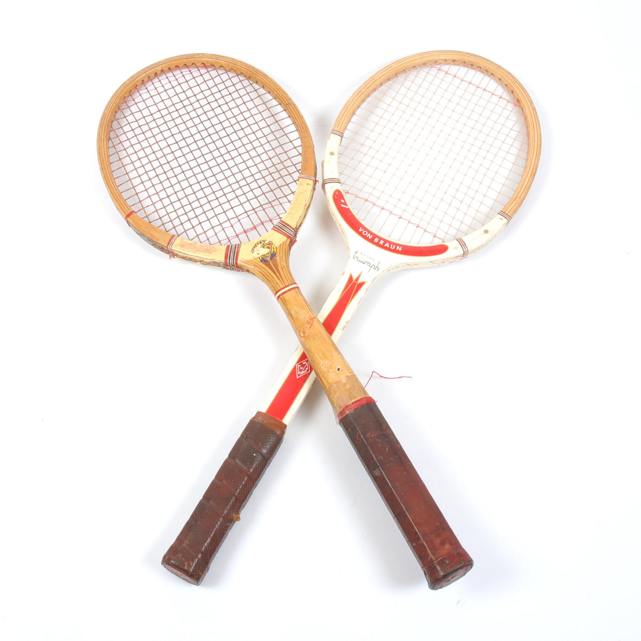 Tennisketsjer, 2 t, træ, Gemla & Von Braun, 20. århundrede.