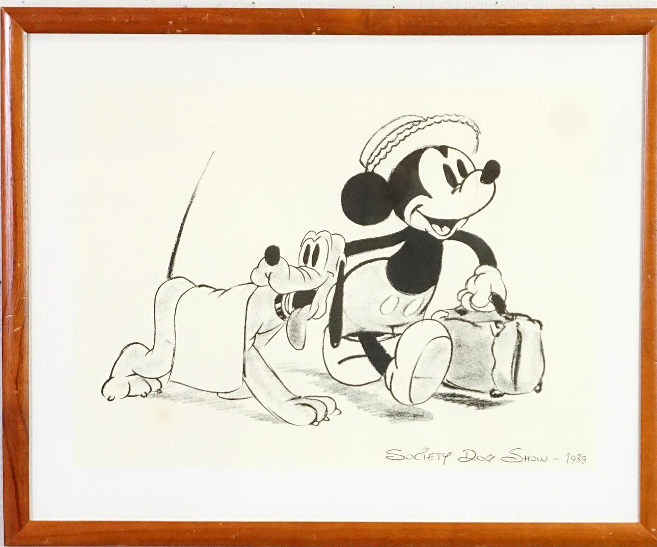 GRAPHIC SHEET, Mickey Mouse, “Society Dog Show”, 1939. Art