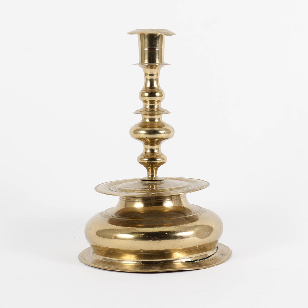 LJUSSTAKE mässing, antik.