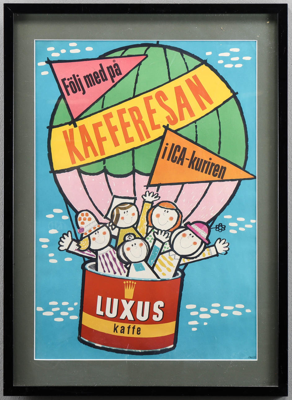 REKLAMAFFISCH, Luxus Kaffe.