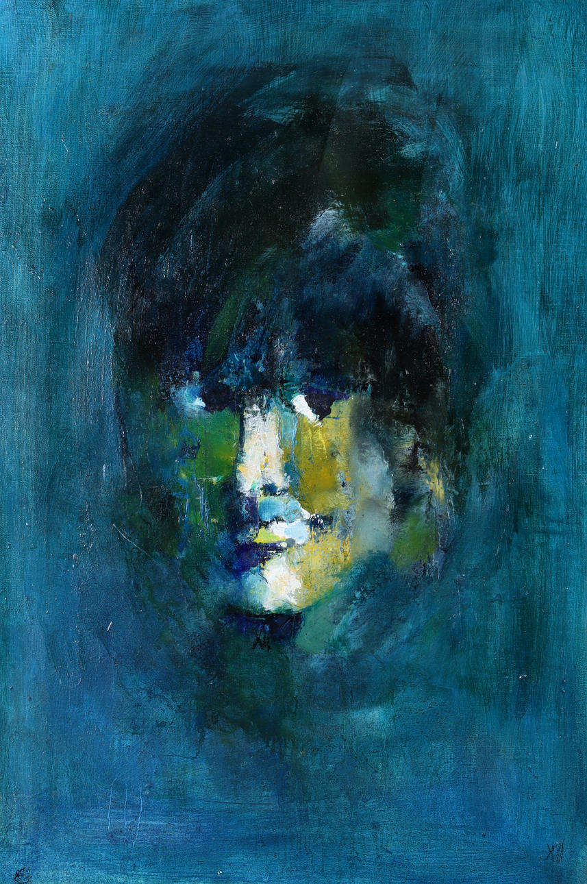 MALTE NYBERG TOLF. Portrait, oil on canvas, signed.