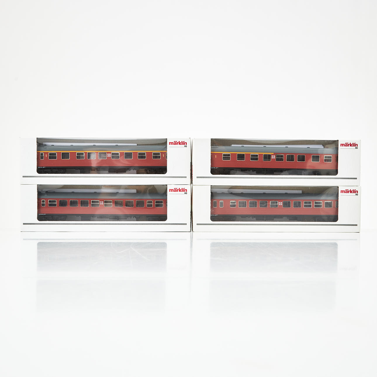 MÄRKLIN, 43785, Satz mit 4 Wagen, SJ, Epok IV, H0.