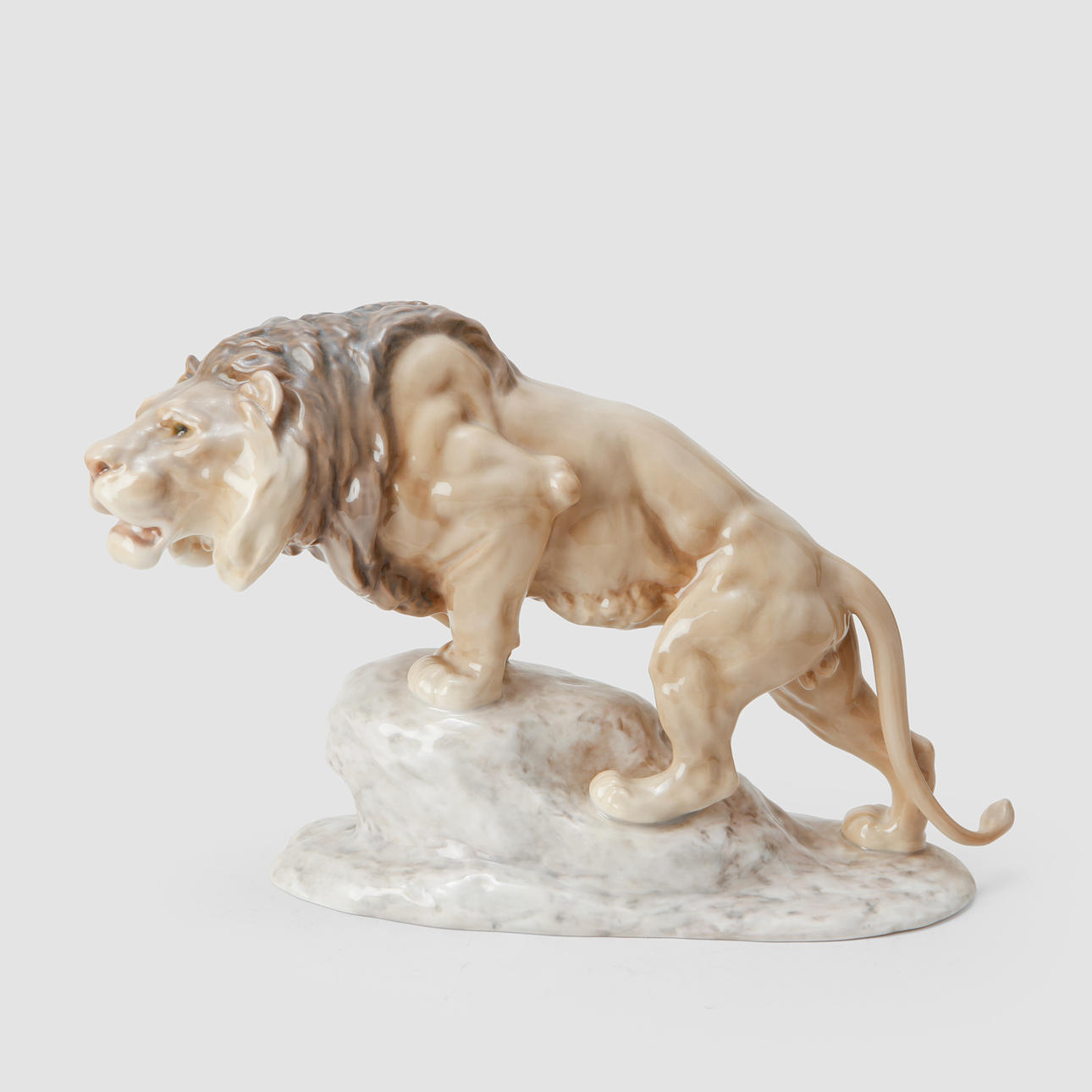 FIGURIN, lejon, porslin, Bing & Gröndahl, Danmark.