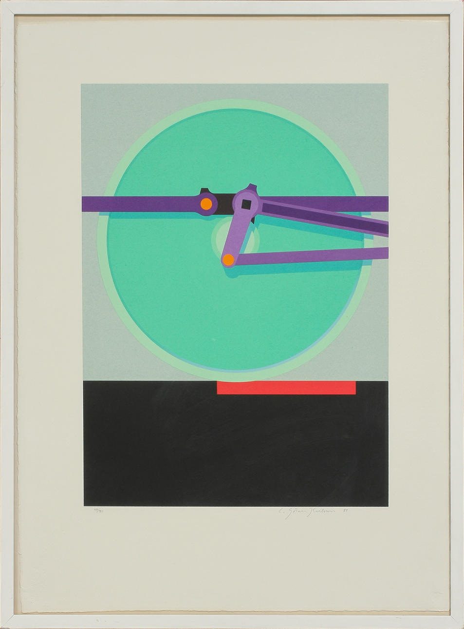 C GÖRAN KARLSSON. Komposition, sign 81 o numr 49/70.