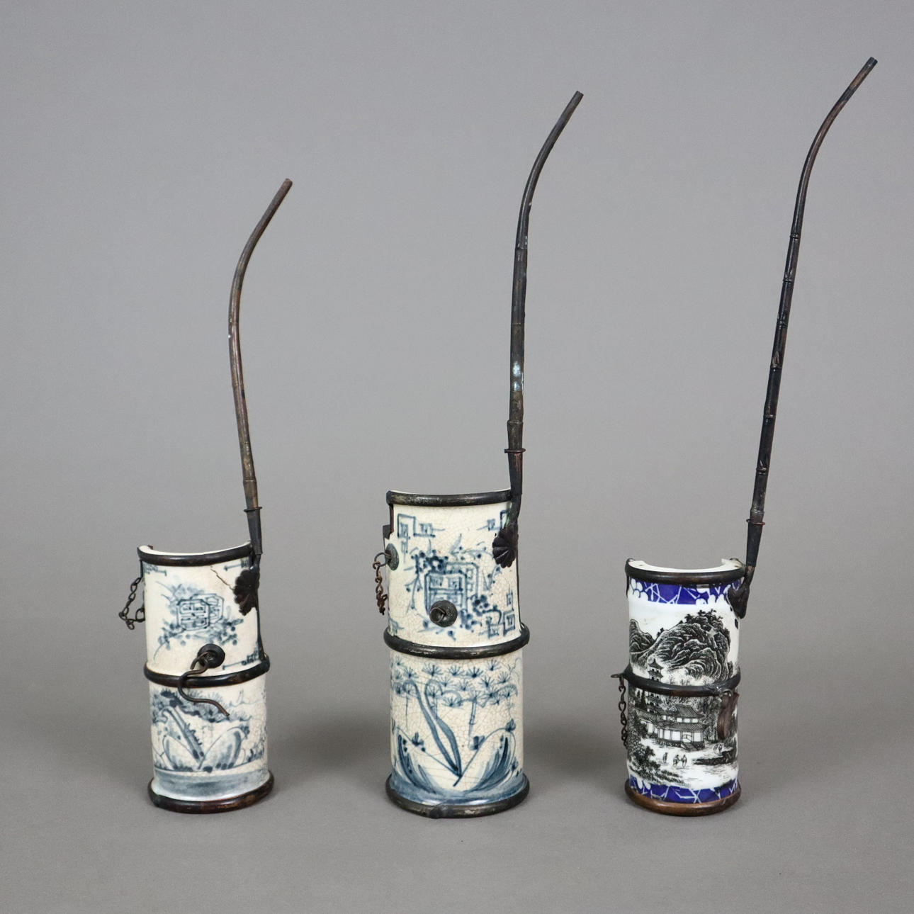 - Drei Opiumpfeifen - China.