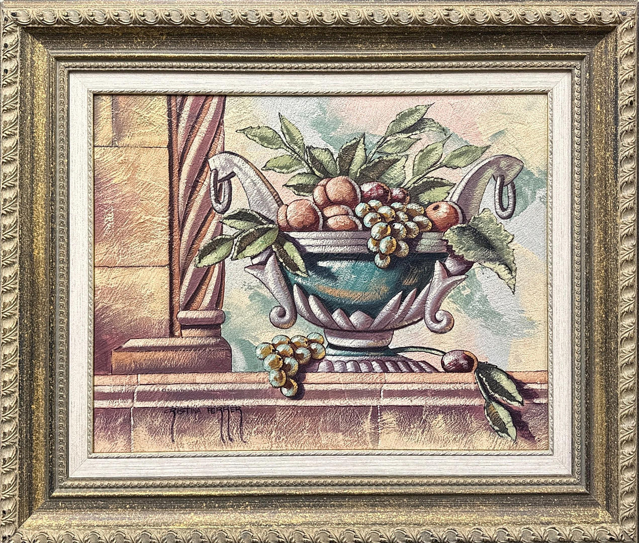 CRISTINA PERRER. ÓLEO SOBRE LIENZO.