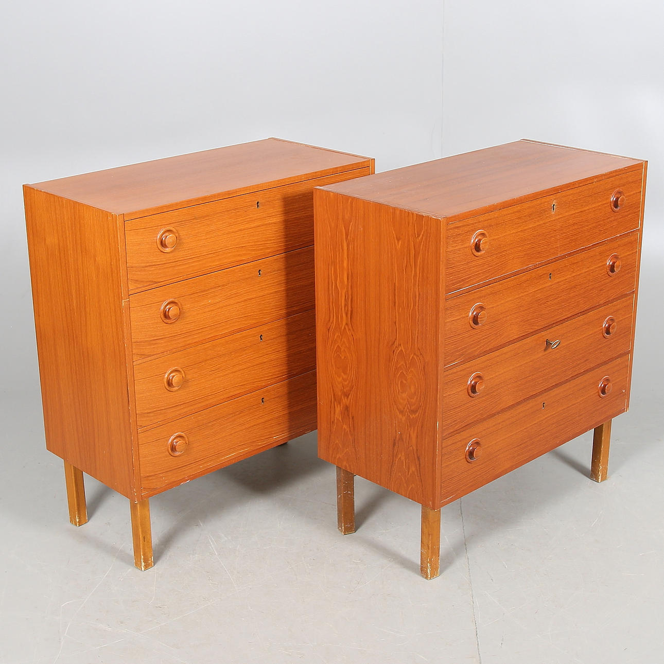 BYRÅER, ett par, teak, 1960/70-tal.