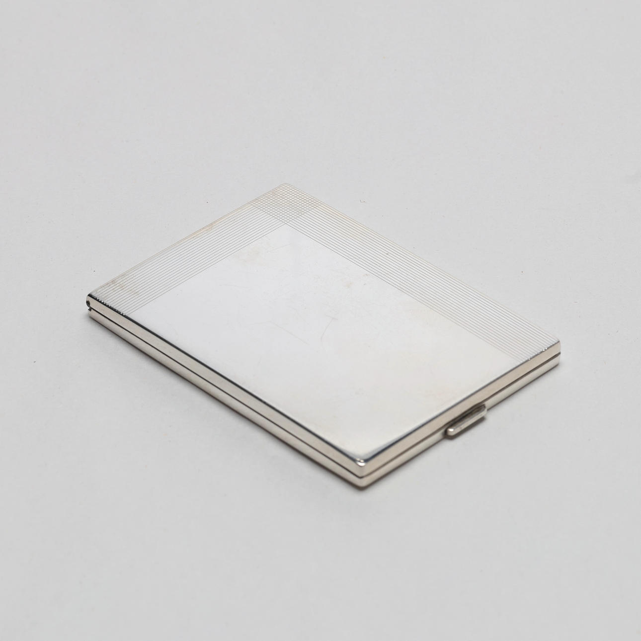 CIGARETTE CASE. Silver, Bolidensilver, SBG.