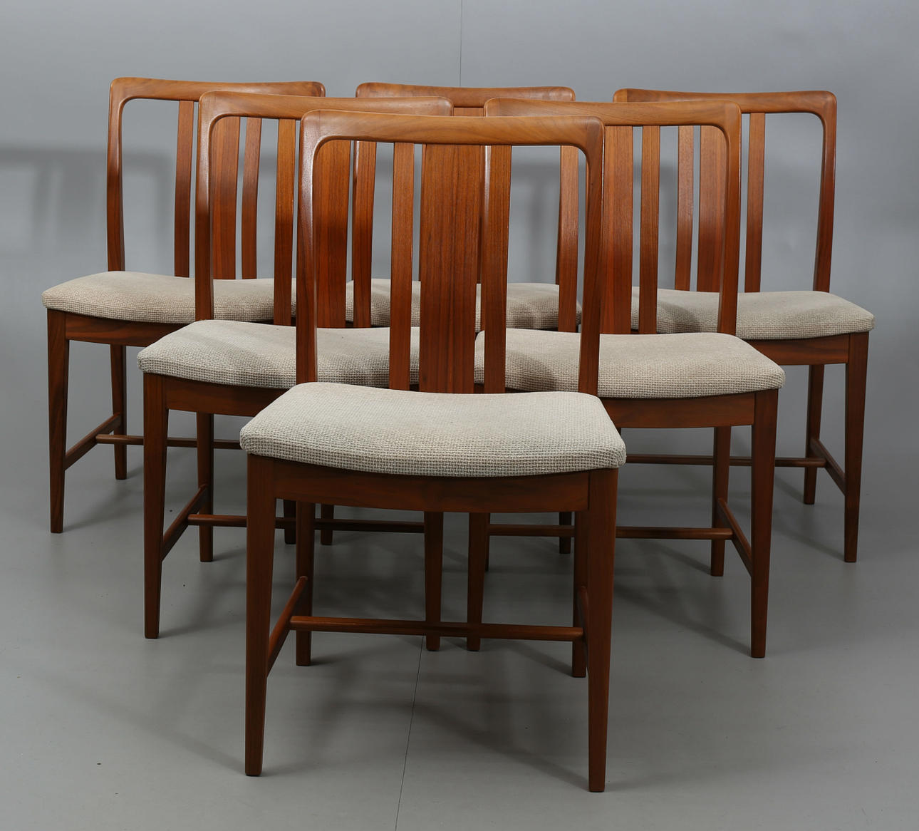 STOLAR, teak, 6 stycken, möjligen Troeds, Bjärnum, 1960-tal.