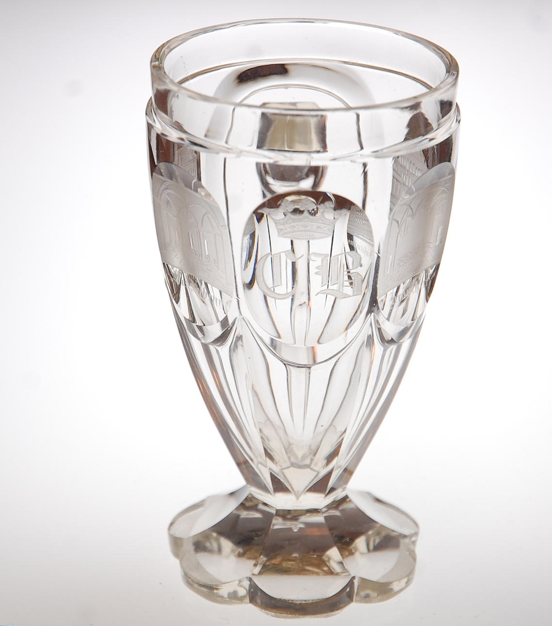 SEJDEL, slipad dekor, initialer CB proveniens Corfits Beck-Friis Börringekloster.