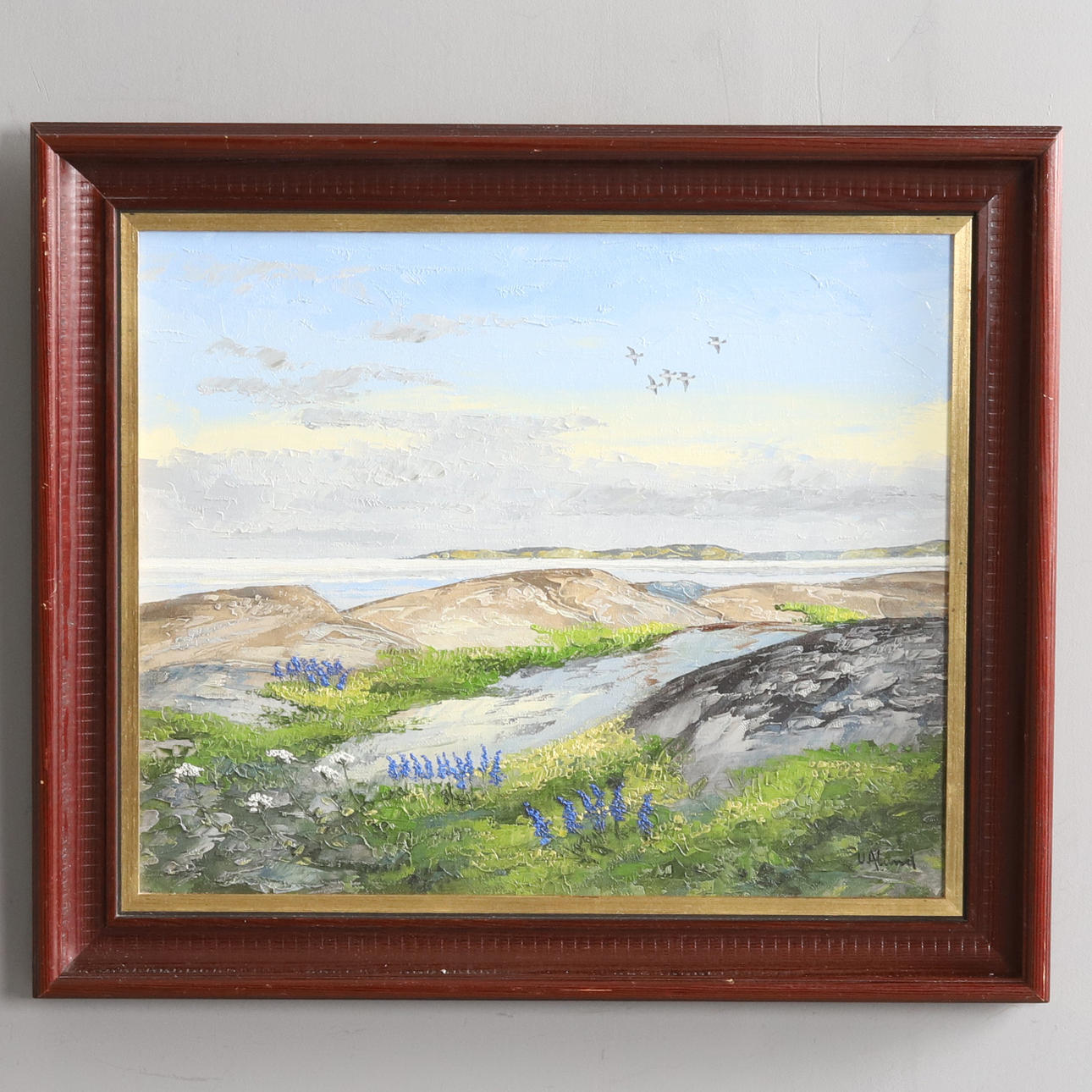 ULF ÅLUND. OIL ON CANVAS, SIGNED.