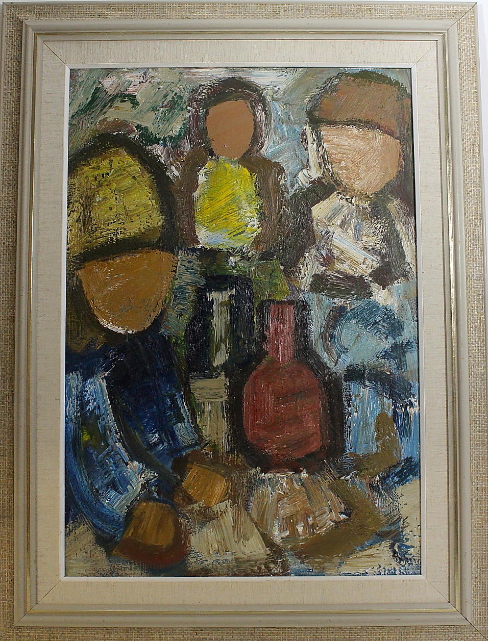 GÖSTA FALCK. Figure composition, oil on canvas, signed.