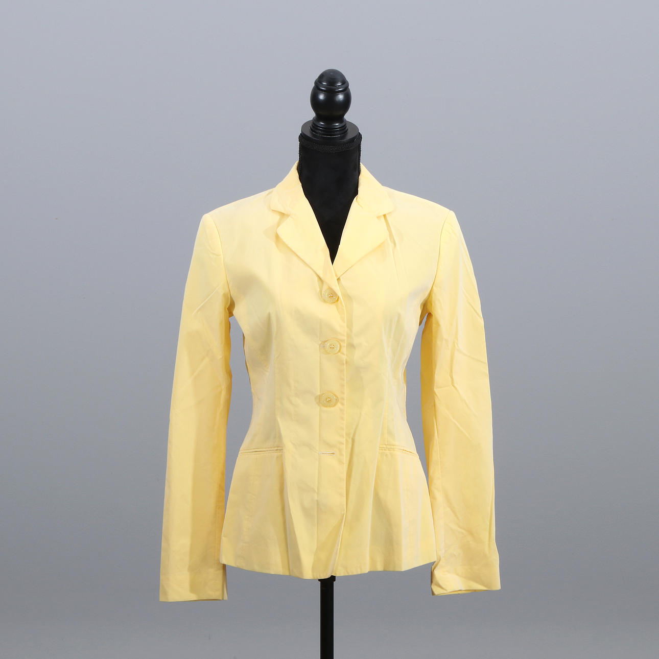 MOSCHINO, BLAZER. Yellow synthetic blend.