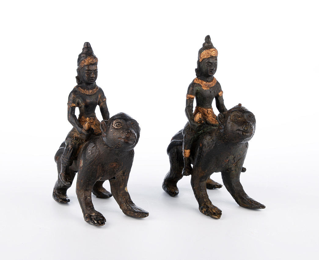 FIGURINER. asiatiska, brons.