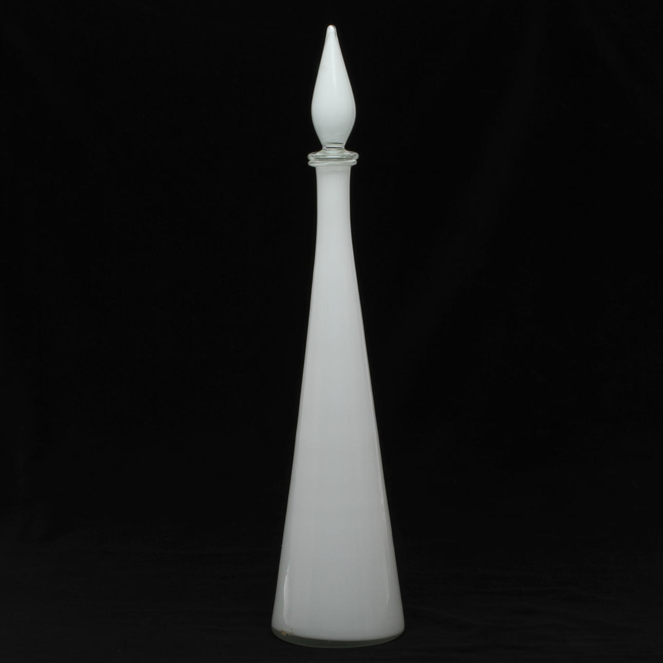 KARAFF, glas, troligen Empoli, Italien, 1900-talets andra hälft.