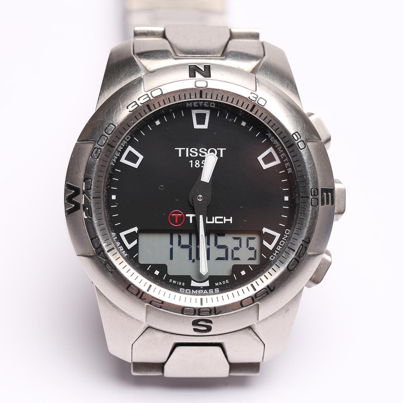 Eine Herrenarmbanduhr, Chronograph, T-Touch, Tissot.