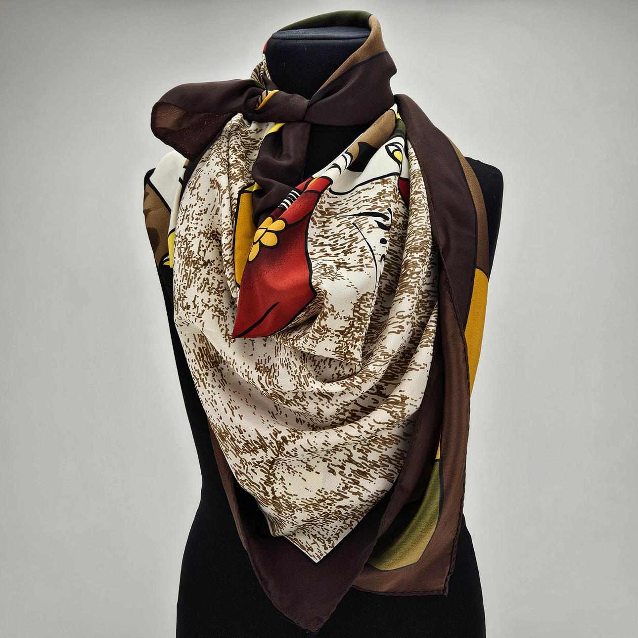 SCARF, silke, efter Picasso, Frankrike.