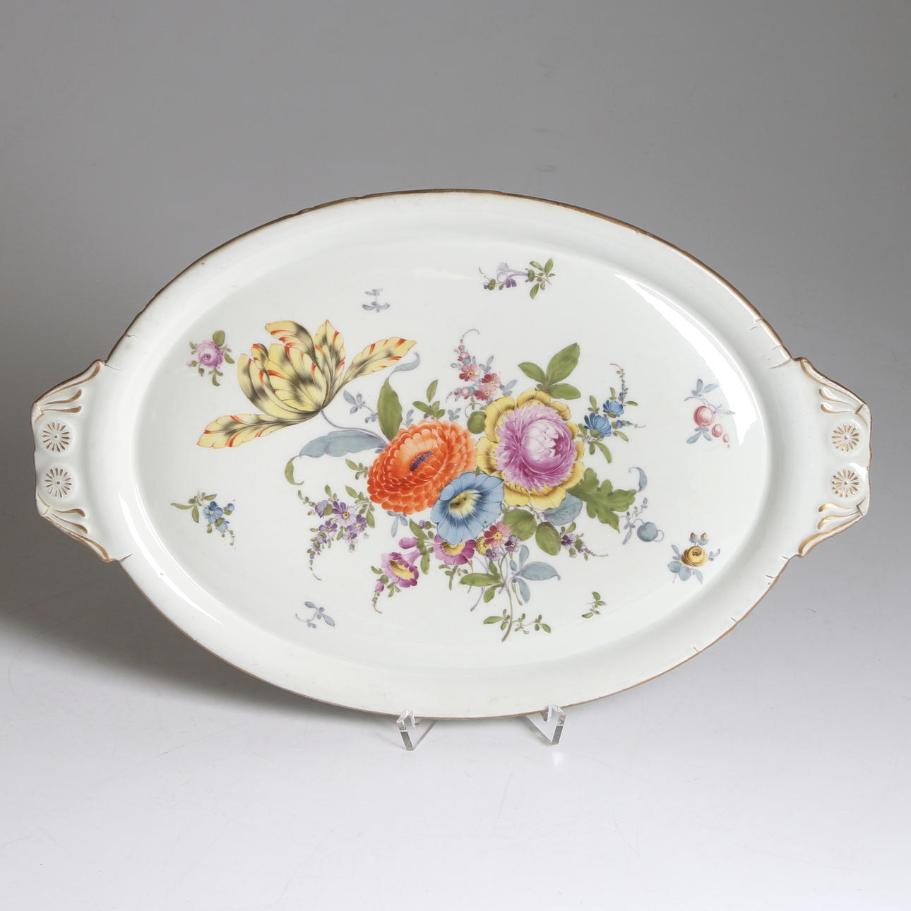BRICKA/FAT, porslin, Meissen, Tyskland. 1700-tal.