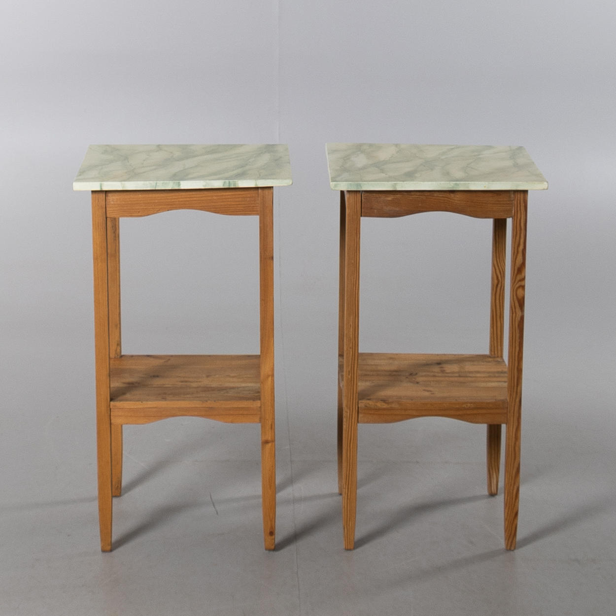 A pair of bedside tables, first half of the 20th century.