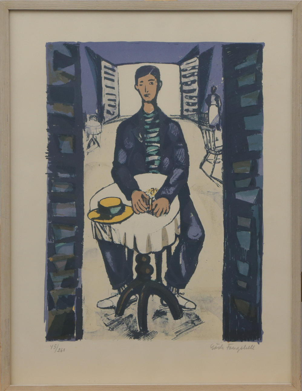 GÖSTA FOUGSTEDT. LITO, signed.