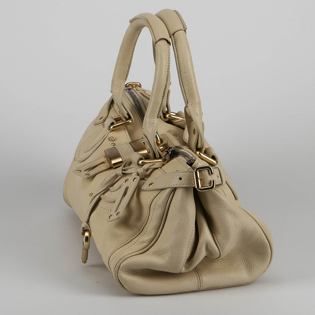 chloe パディントン　ベージュ CHLOÉ PADDINGTON Beige Leather ref.876339 - Joli Closet