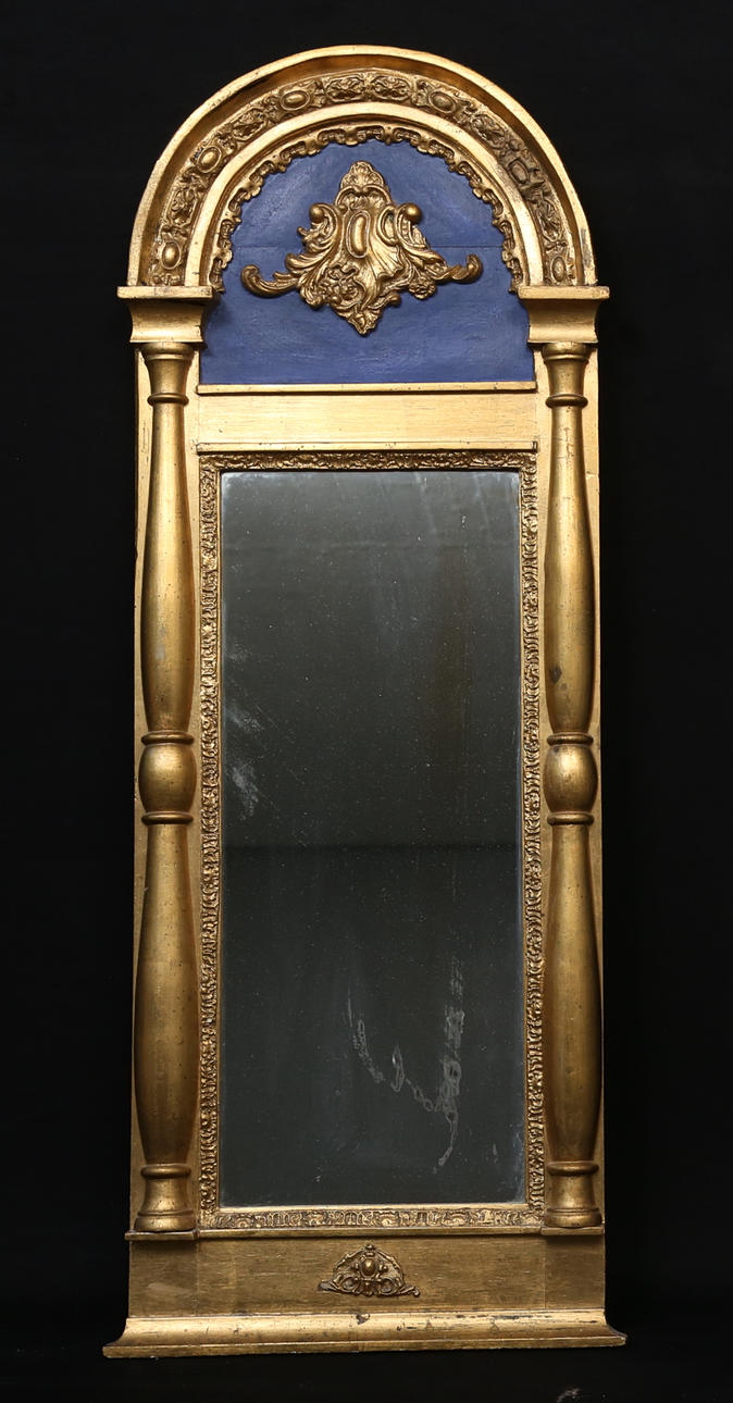 A late empire mirror, 1800's.