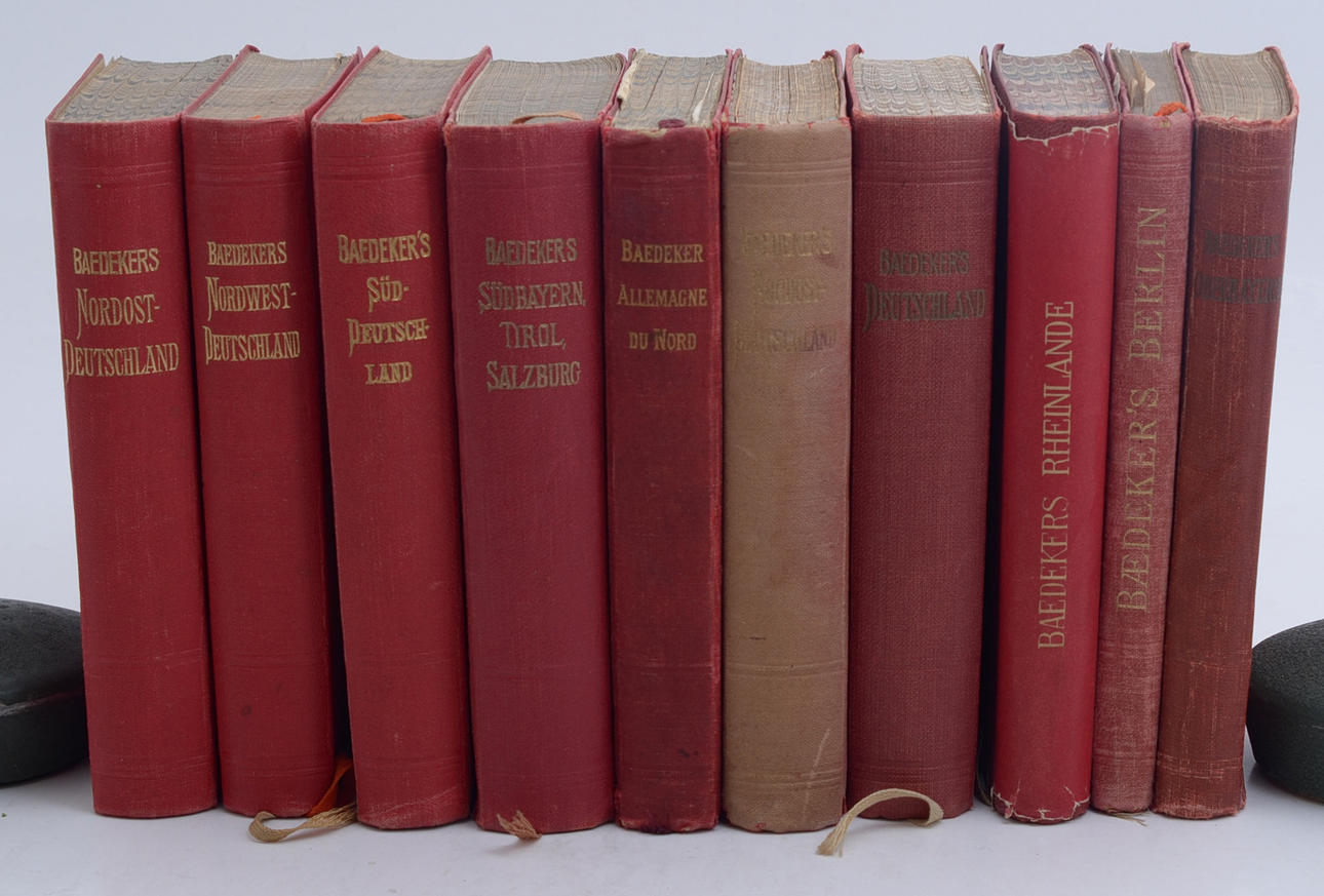 BAEDEKER. Tyskland, Deutschland. 10 volymer.