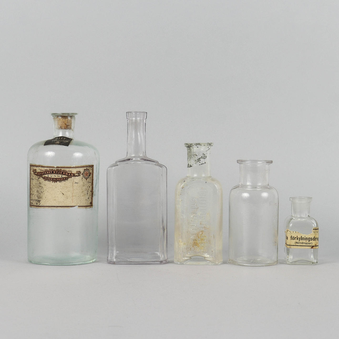 FLASKOR 5 stycken.