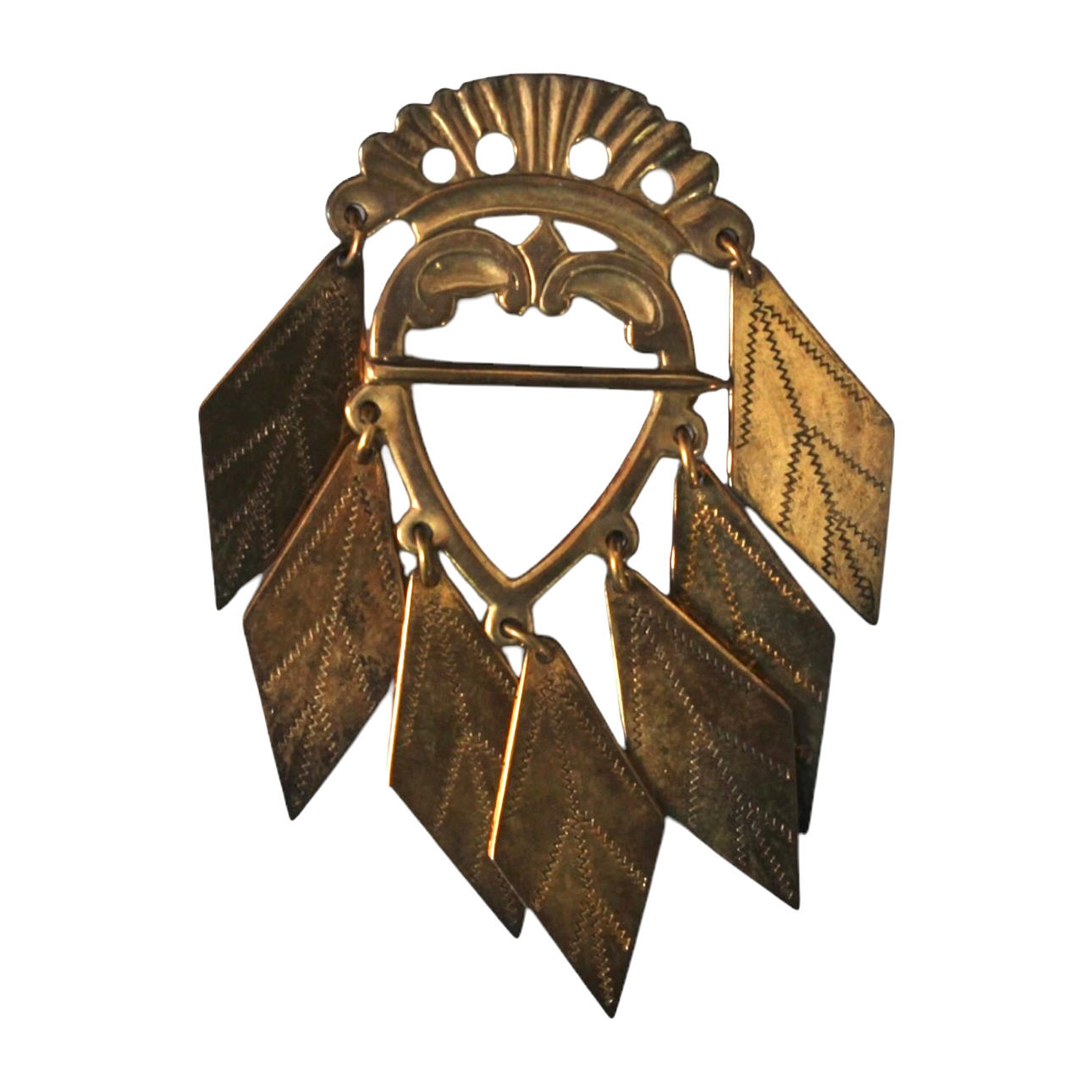 DRÄKTSMYCKE, silver, Hälsingland.